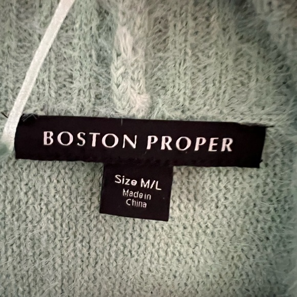 Boston Proper Soft Mint Cardigan - Picture 6 of 8